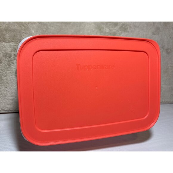 Tupperware Freezer Mate Stackables 3 Sheer Bottom Containers Peach Seal Lid - Picture 4 of 8